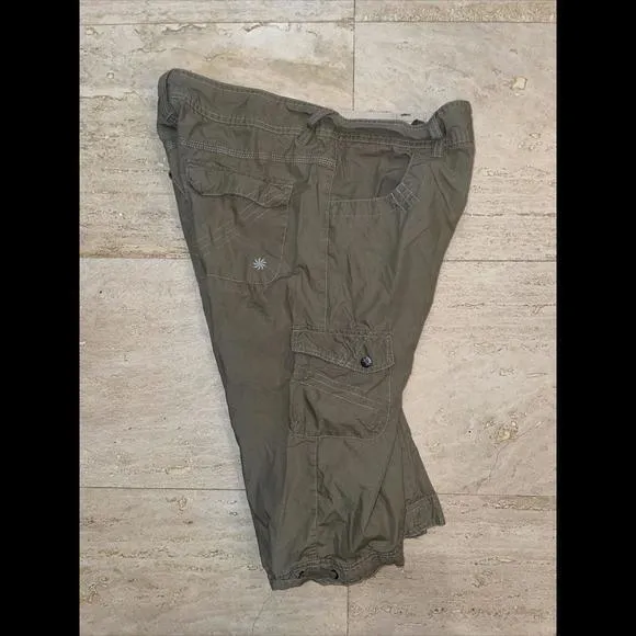 Athleta Dipper Capri Cargo Pants Brown‎ Outdoor Activewear Hiking Women's 8 - Image 4