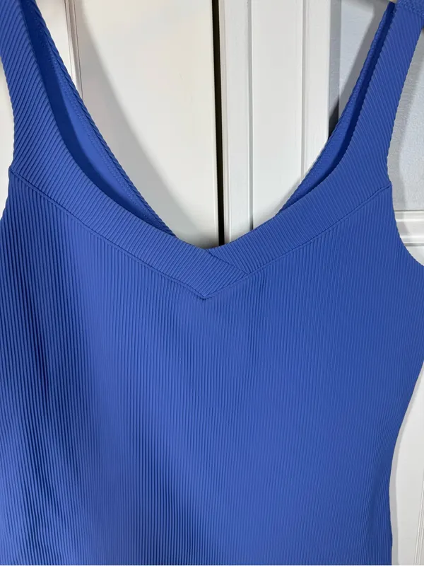Beyond Yoga Women's Medium Impulse Ribbed Classic Tank Deep Peri Blue Purple - Image 5