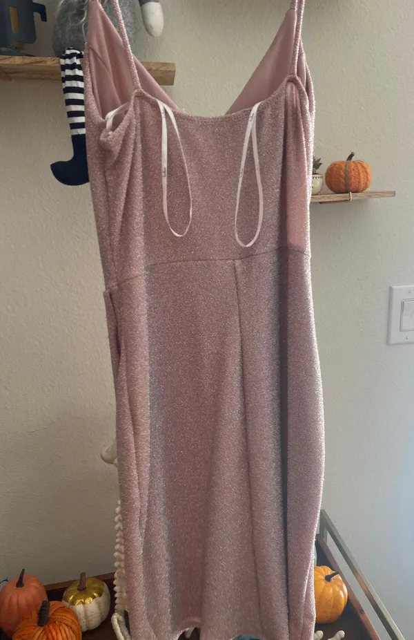 Lulus Pink Sparkle Dress - Image 4