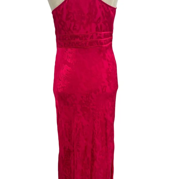 Privacy Please Mia Maxi Dress‎ Slip Maxi Floral Satin Hot Pink Size Small - Image 13