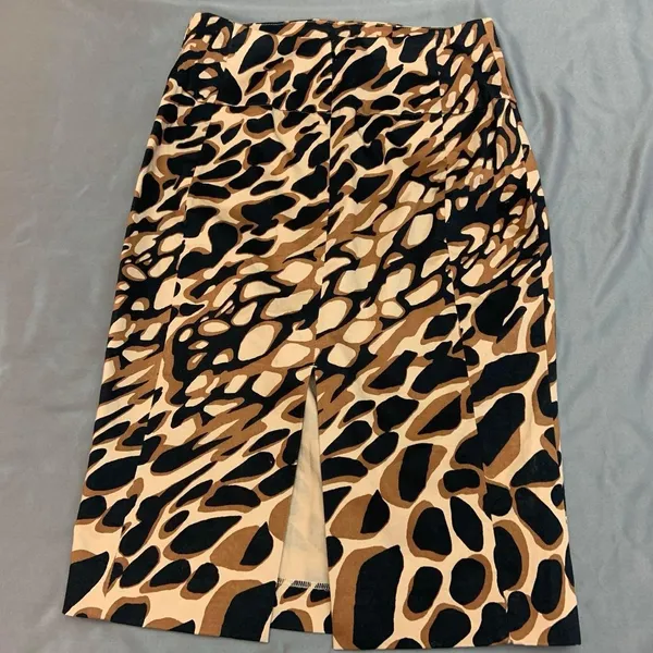 Express Design Studion Leopard Print Pencil Skirt 2 Vintage Y2K Workwear Mini - Image 5