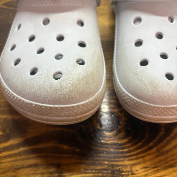 Crocs Light Blue Fur‎ Lined Clogs Size 7 - Image 4