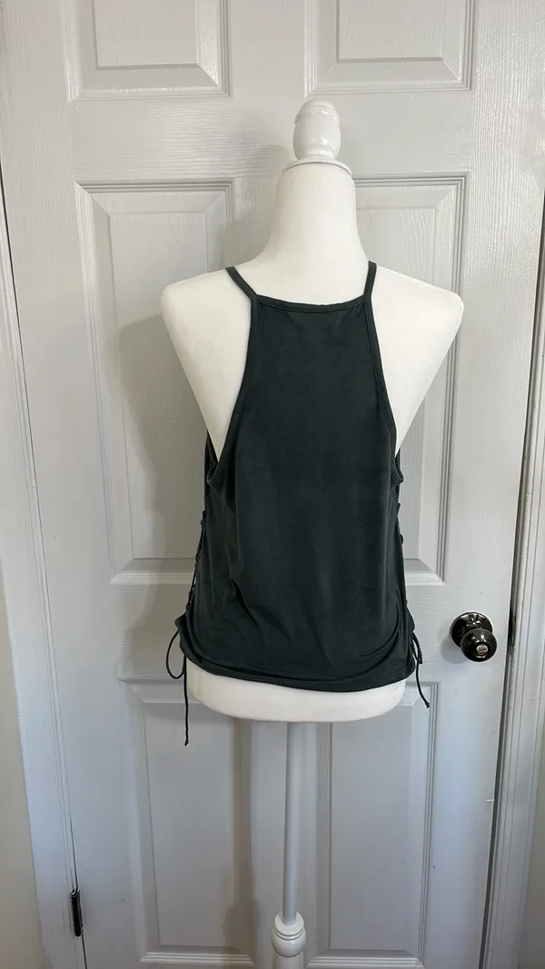AEO First Essentials Tank With Lace Up, Adjustable Sides - Image 2
