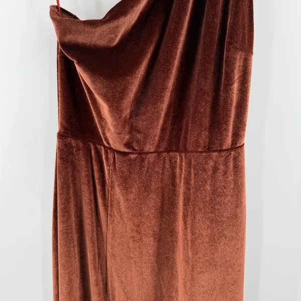 Baltic Born Dress Women’s Size Medium *Altered Tatiana Velvet One Shoulder Maxi - Image 11