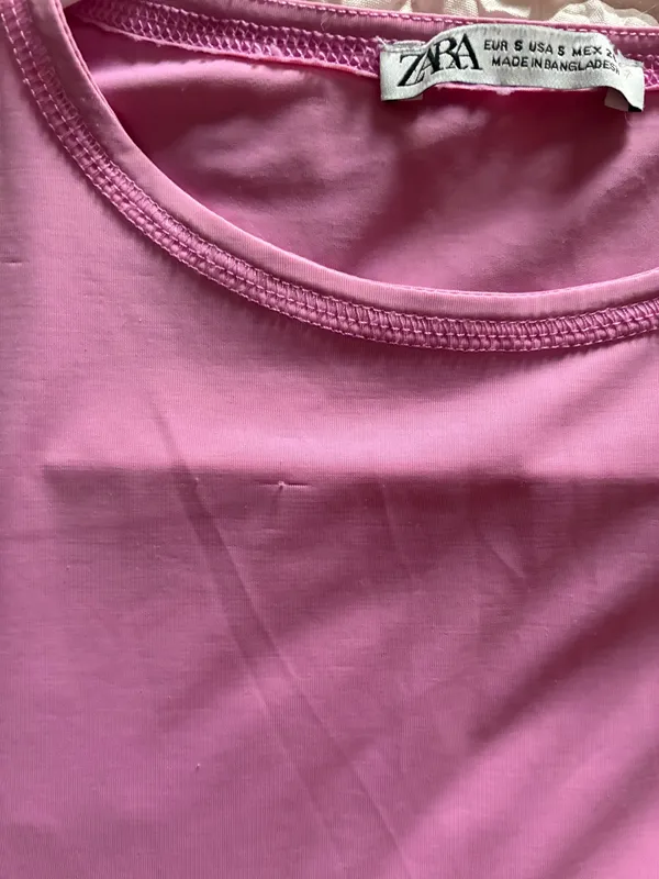 Hot Pink ZARA Top - Image 3