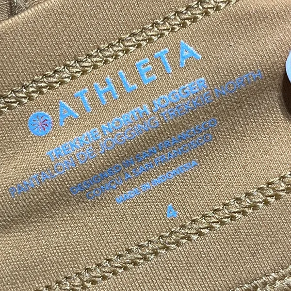Athleta Women's Trekkie North‎ Jogger Mustard Yellow Drawstring Pants Size 4 - Image 3