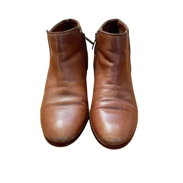 Sam Edelman Petty Leather side zip ankle bootie women’s‎ size 7 brown - Image 2