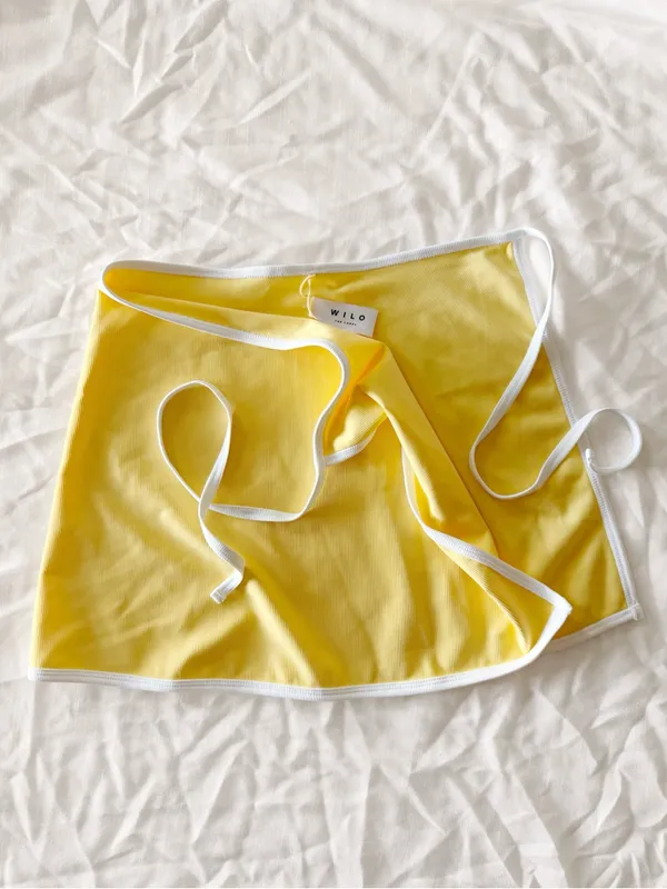 NWT • WILO 3pc Bikini Set Yellow Size XS - Image 7