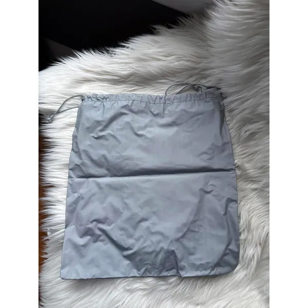 Prada Gray Dust Bag with Red Logo - Image 2