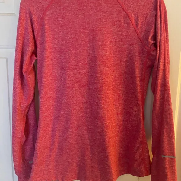 Pink Marled Nike Running Dri-Fit Quarter Zip Activewear Top - Image 12