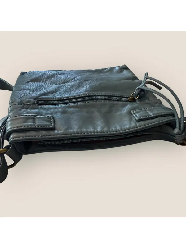 Montana West Blue Vegan Leather Crossbody Bag Multi Pocket Y2K Boho - Image 10