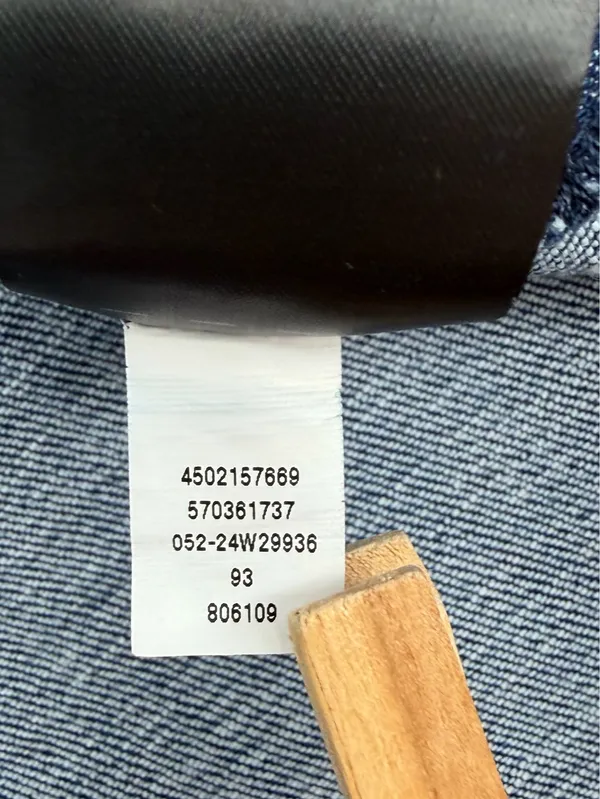 White House Black Market Skirt Womens 8 Blue Denim Midi Front Slit Tailored - Image 6