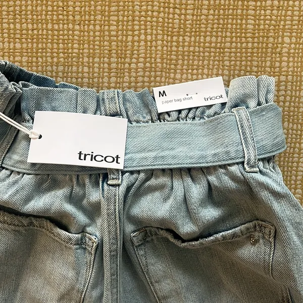 Tricot paper bag Jean shorts Size M - Image 3