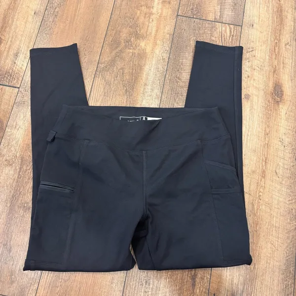 Carhartt Force Lightweight Leggings Women's Medium Black Logo Fitted Stretch - Image 4