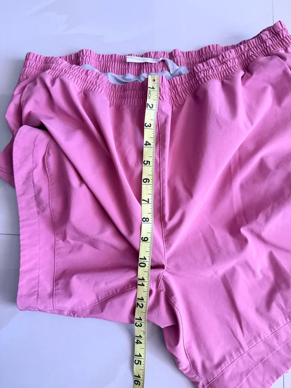 Peloton Output Climb Shorts XL Mens Pink 7" Training Hybrid Cycling Lined Gym - Image 7