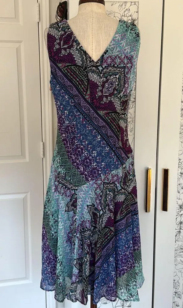 Y2k Whimsigoth midi dress Purple Size 12 - Image 11