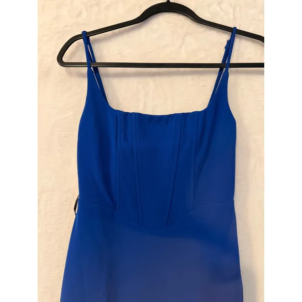 Lulus Infinite Glory Royal Blue Mermaid Maxi Dress Corset Gown Small NEW - Image 3