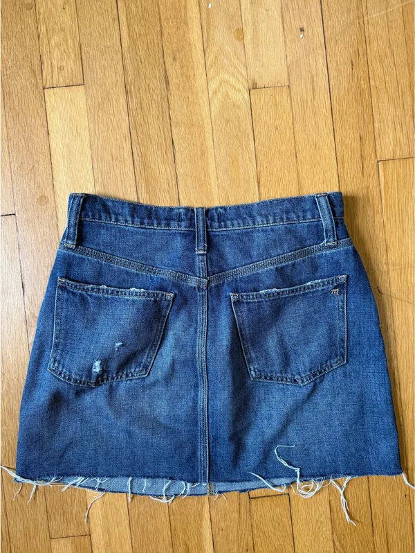 Madewell Rigid Denim A-Line Skirt - Image 7