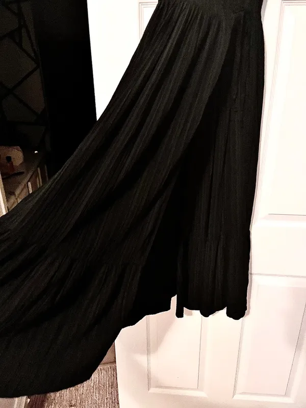 A New Day Black Wrap Maxi Dress | Flutter Sleeve | Elegant Flowy Dress-NWT - Image 3