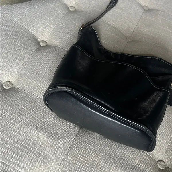 Coach Vintage Black Glove Tanned Leather Bucket Bag No 0660 013 - Image 8