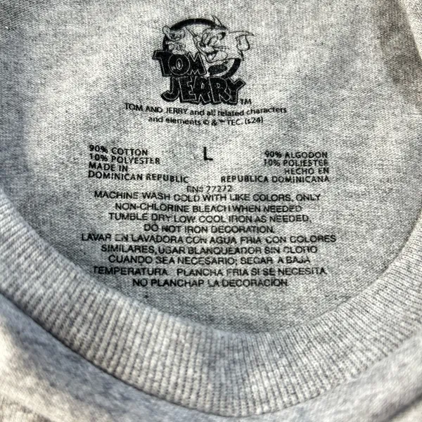 Tom and Jerry pullover Gray Short Sleeve Tee. New with tag. - Image 7