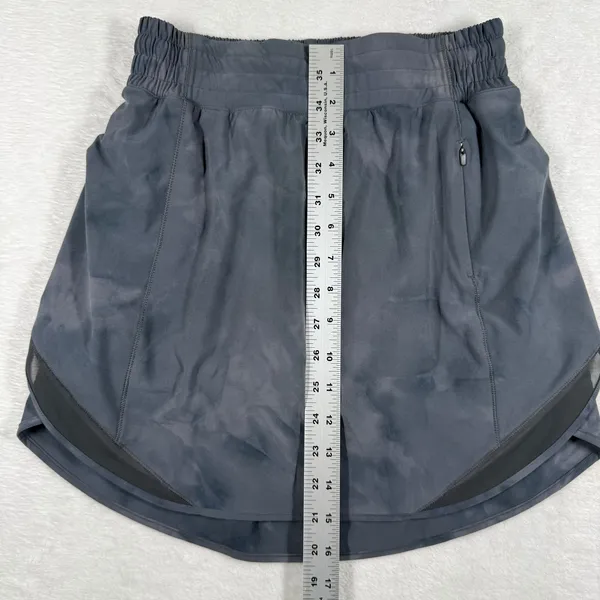 Lululemon Hotty Hot High-Rise Skirt Long‎ Diamond Dye Pitch Grey Graphite Grey 4 - Image 5