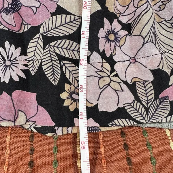 Natural Life Bella Maxi Dress Small Pink Floral Boho Festival Hippie Pockets - Image 10