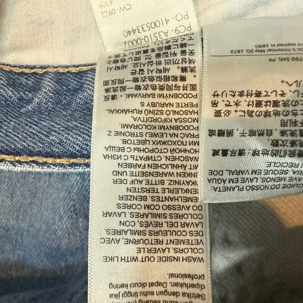 Levi's 30 '94 Baggy mid rise straight leg distressed jean J2 2753 - Image 8