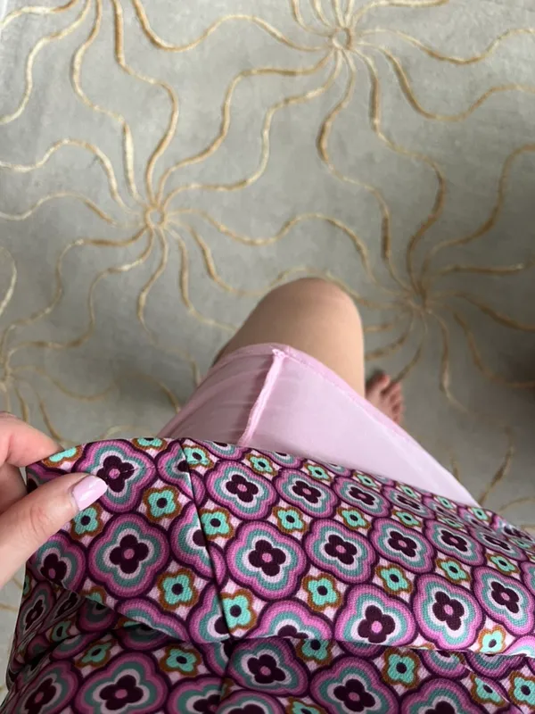 🆕 Zara | Geometric Print Dress XS Pink Open Back - Image 6