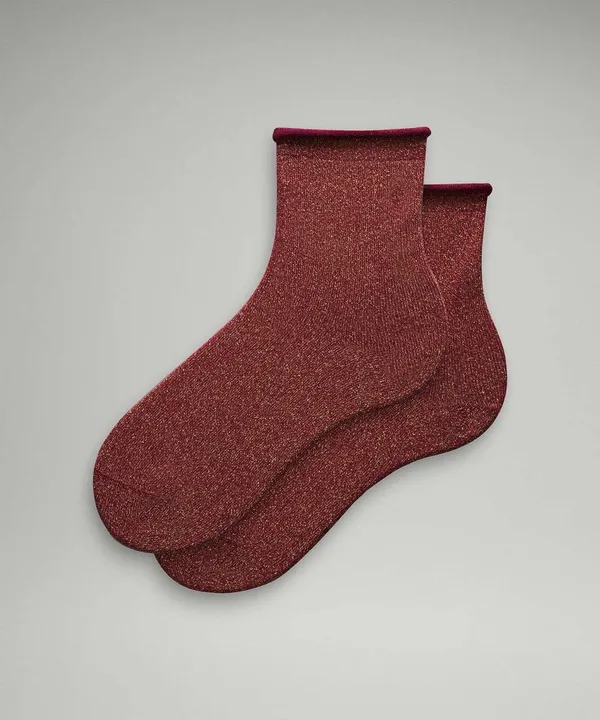 Lululemon Daily Stride Sparkle Quarter Sock, Size S - 2 Pairs - Image 6