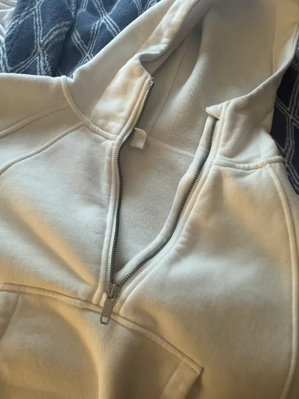 Half Zip Athletic Top White - Image 2