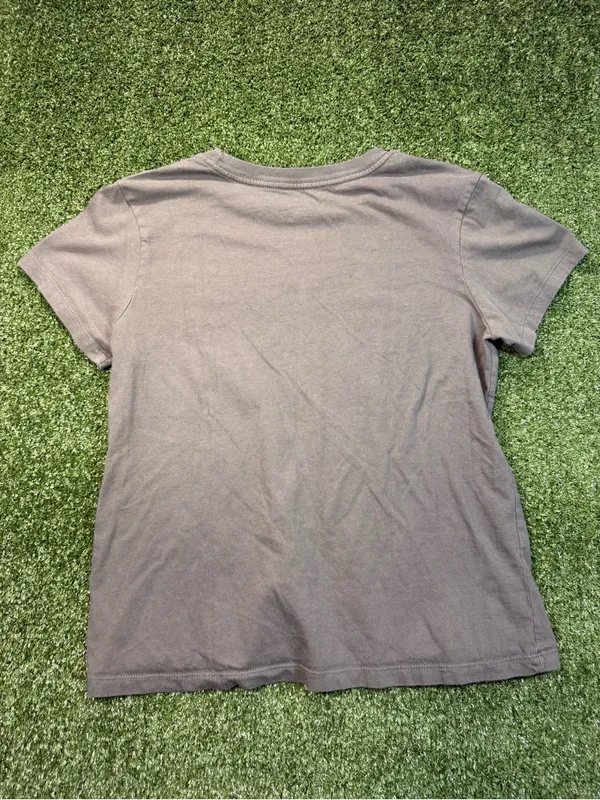 Vans Women's Grey T-Shirt Graphic‎ Logo Skate Beach Sunset Colorful Small - Image 3
