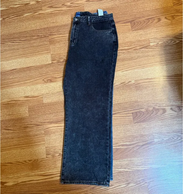 Color Block Jeans Wide-Leg - Image 3