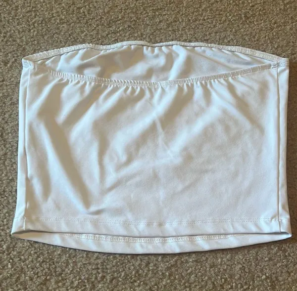  Women’s White Going Out Crop Top  - Image 2