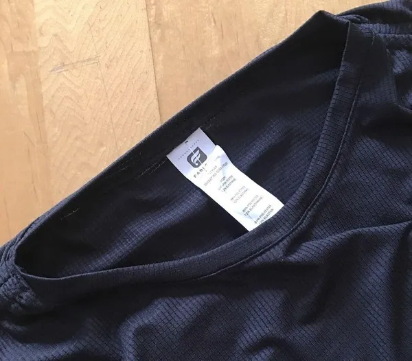 Fabletics Waffle Knit, Lightweight, Ruched Sleeve Tee, Black, Size XS - Image 3
