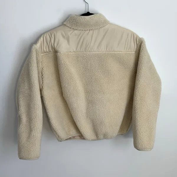 Madewell Faux Shearling Half-Zip Pullover NWT‎ size xsmall - Image 7