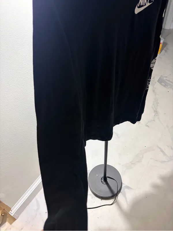 Nike Black Long Sleeve Shirt with White Swoosh Stars - Image 4