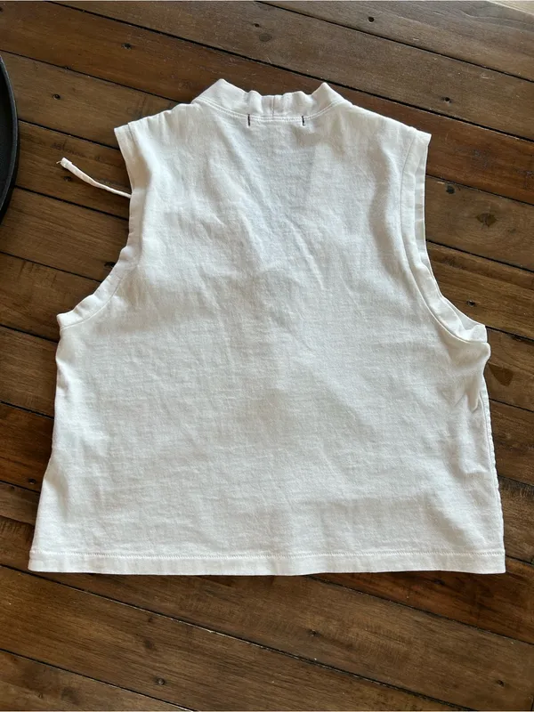 AMO Denim Aviva Tank Top White Cotton S - Image 8