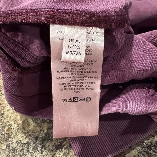 Pilcro Nomad Pants Joggers Lyocell Pull On Purple XS Coastal Nautical Sailor - Image 4