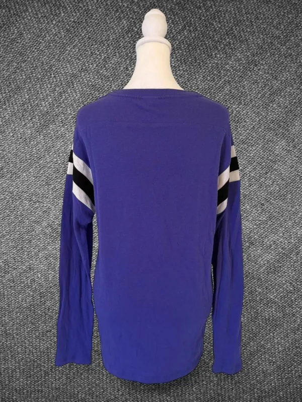 PINK Victoria’s Secret Purple Cotton Rhinestone Tee M - Image 8