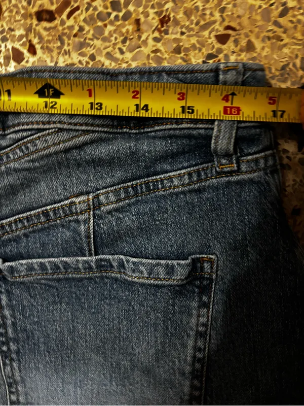 We The Free Distressed Blue Denim Cutoff Shorts - Image 6