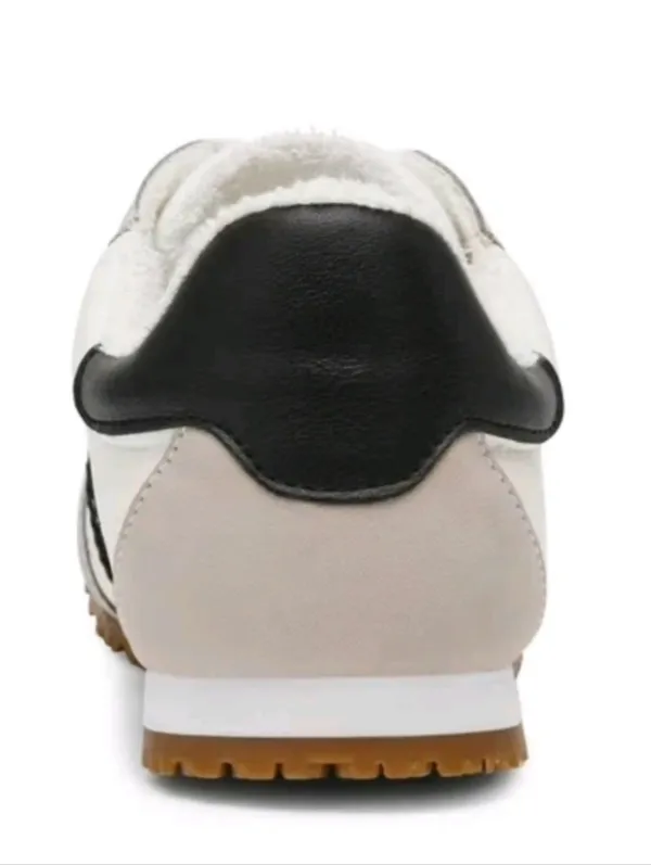Dolce Vita White, Black & Gum Retro Runner Sneakers - Image 4