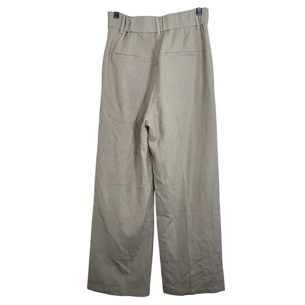 Abercrombie & Fitch Tan Beige Tailored Wide Leg Dress Pants Trousers Womens Sz S - Image 2