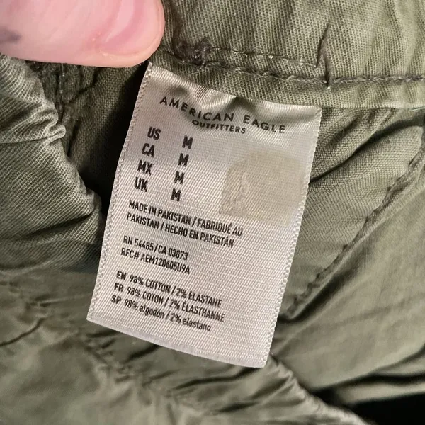 American Eagle Womens Joggers Olive Green Next Level Flex Solid Medium - Image 5