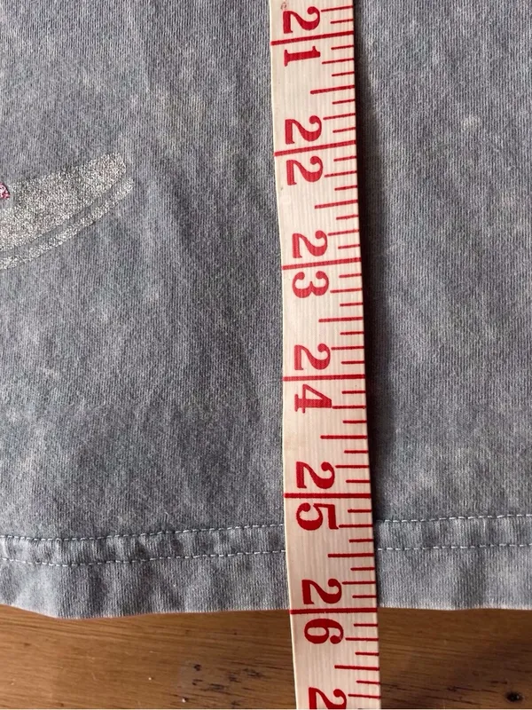 Zutter USA Cowboy Boots Pink Sparkle Star Graphic Tee Gray Size L - Image 6