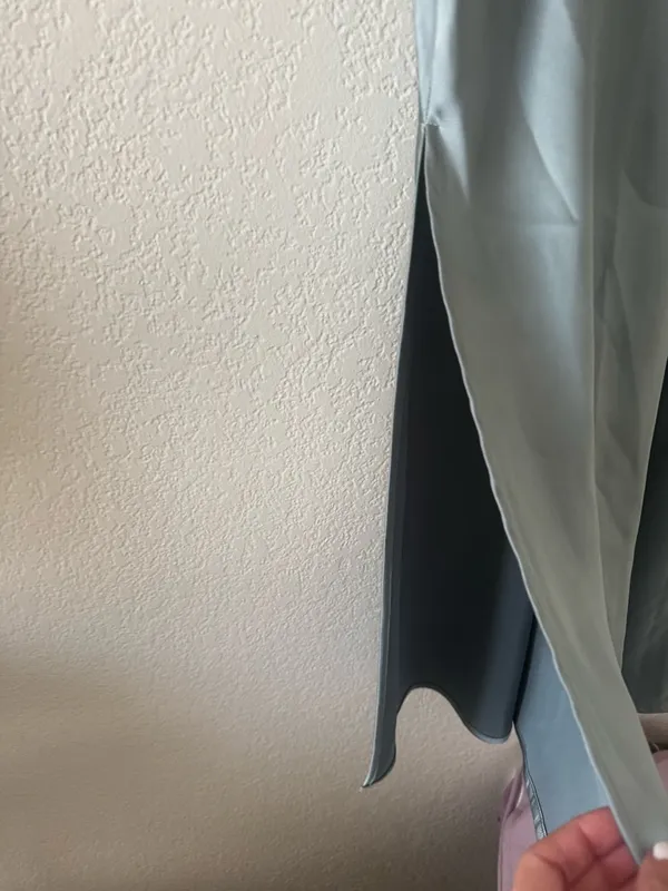 House of Harlow 1960 Satin Slip Lace Maxi Seafoam Green Dress - Image 5