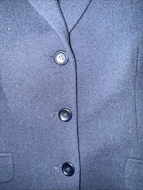 Jones New York Navy Three-Button Wool Blend Blazer Size 8 - Image 3