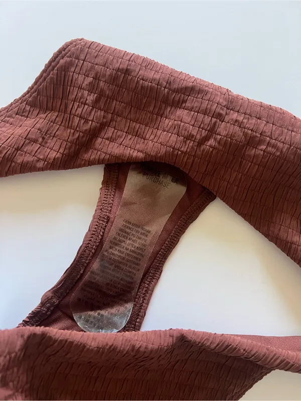 {Abercrombie & Fitch} Brand New Textured Brown Bikini Bottoms - Image 4