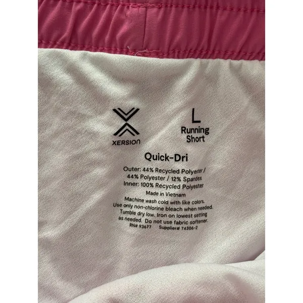 Xersion Running Shorts Large‎ NEW Popular Pink Mid-Rise Quick-Dri Brief Lined - Image 8