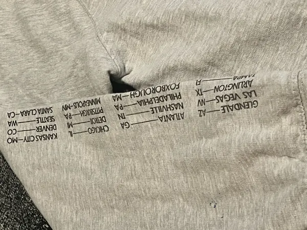 Womens XL official Taylor Swift The Eras Tour Gray Crewneck Sweatshirt - Image 4